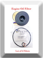 6 X Engine Oil Filter SOE5904 Fits Series 5 6 7 8 Alpina M X V8 4.4L 2008-2022