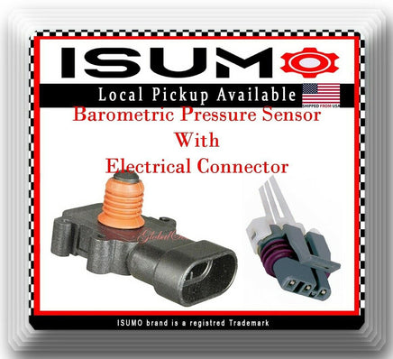 MAP Barometric Pressure Sensor W/ Connector Fits Chevrolet GMC 2001-2004 V8 6.6L