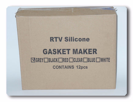 12 TUBE VISBELLA GREY RTV SILICONE HI-TEMP GASKET MAKER  