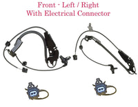 4 x Front ABS Speed Sensor Rear ABS Wire Harness & Connectors Fits Camy Avalon