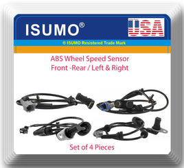 Set 4 Front & Rear L&R ABS Wheel Speed Sensor For Nissan Maxima 3.5L 2004 -2008