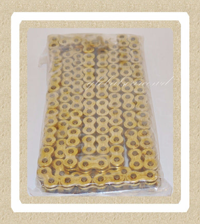 OE Spec Brand New High Quality Gold Non O-Ring Chain 520 Gold  520-140 Links