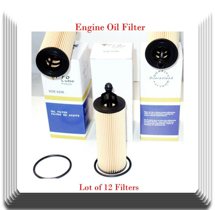 Lot of 12  Engine Oil Filters CH11665 Fits Chrysler Dodge Jeep Ram Volkswagen VW