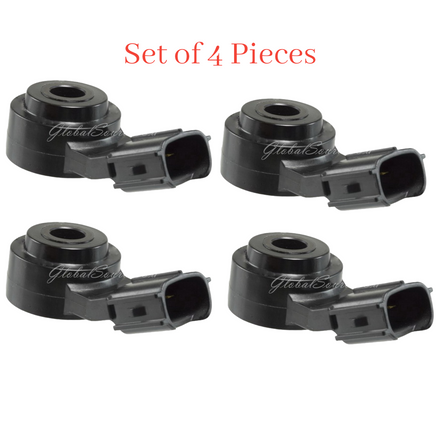 4 x Knock Detonation Sensor & Connectors Fits Lexus GSF IS F LS600H LX570