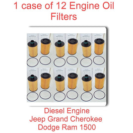 Lot 12 OIL FILTER For Jeep Grand Cherokee RAM 1500  2014-2018 Diesel V6 L3.0