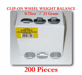 200 xP Style Clip-on Wheel Weight Balance 0.75oz 21 gram  P075 Led Free