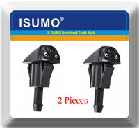 2 Pieces Windshield Washer Nozzle Front 3 Holes Fits:OEM#YY000  Hyundai - Kia