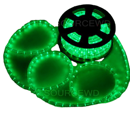 Green Color Rope Led Light 150' Feet 1/2" 13mm W/Accessories Use Indoor/Outdoor