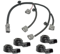 4 Pieces Knock Sensor & Wire Harness Assembly Fits Toyota Sequoia Tundra 5.7L