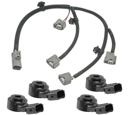 4 Pieces Knock Sensor & Wire Harness Assembly Fits Toyota Sequoia Tundra 5.7L