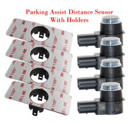 4x Park Assistance Sensor + Retainer Holders Fits: Buick Cadillac Chevrolet GMC