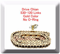 Drive Chain Gold Color 530-120 Link (No O-Ring) For Suzuki GSXR 1000 GSX-R750 