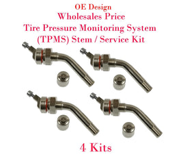4xTire Pressure Monitoring System (TPMS) Stem Service Kit Fit Ram 3500 OE Design