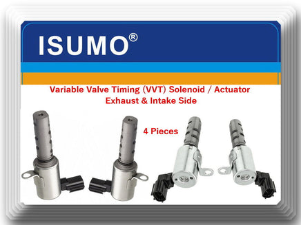 4x Variable Timing Solenoid Actuator L / R Sides W/ Connector Fits Lexus Toyota