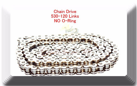 Chrome Plated 530-120 Link No O-Ring Chain Motorcycle fit Harley Sportster Dyna 