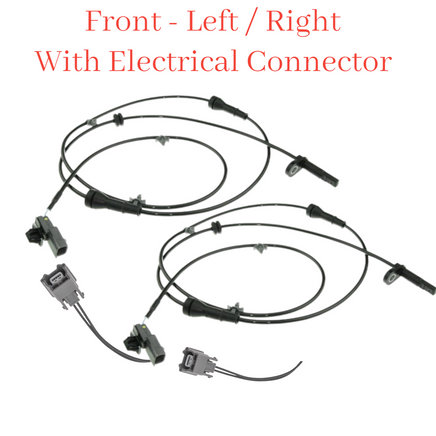 2 x ABS Wheel Speed Sensor & Connector Front Left/Right Fits Juke 2011-2017