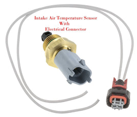 Air Charge Temperature Sensor With Connector Fits Ford 2003-2010 V8 6.0L
