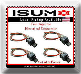 4x OE Spec Fuel Injector Electrical Connector Fits A4 A5 Q5 Allroad Quattro 2.0L