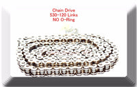 (No-Ring) Drive Chain Chrome Plated 530 x120 Link For Suzuki GSXR 1000 GSX-R750