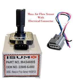 Mass Air Flow Sensor + Connector Fits: Infiniti Mercury Nissan V6 3.3L