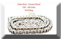 Chrome 530x160 links Drive Chain Extended Swingram Yamaha SR TX XJ XS1-2 YX YZF