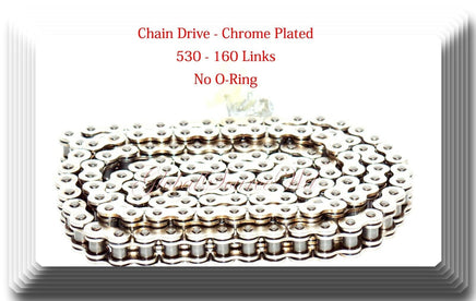 Chrome 530x160 links Drive Chain Extended Swingram Yamaha SR TX XJ XS1-2 YX YZF