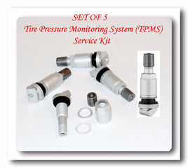 5 Kits Tire Pressure Monitoring System (TPMS) Service Kit For Hyundai Kia