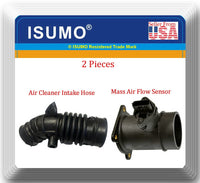 3 Pcs Air Intake Hose & Mass Air Flow Sensor W/Connector Fits: Sentra 2000-2002