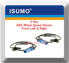 Set 2 ABS Wheel Speed Sensor Front Left & Right Fits: BMW 745 750 760 Alpina B7