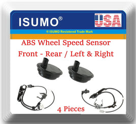 4 ABS Speed Sensor Front - Rear Left & Righ For TOYOTA AVALON 05-12 CAMRY 06-11