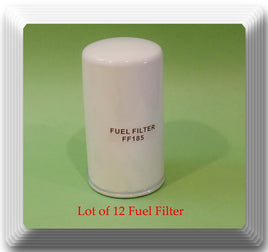 Lot of 12 FF185 Fuel Filter Fits Freightliner Kenworth & Much More w/CAT Engines