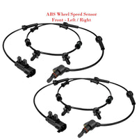 2 X ABS Wheel Speed Sensor W/Connector Front Left/Right Fits: Wrangler 2007-2017