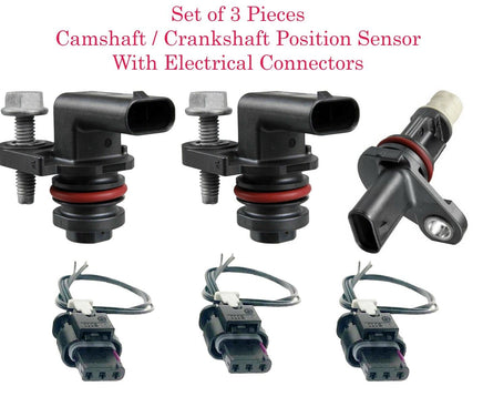 3x  Cam/Crankshaft Position Sensor & Connector Fits Buick Cadillac Chevrolet GMC