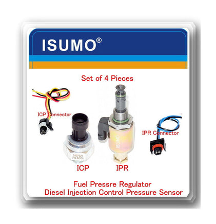 ICP & IPR Fuel Pressure Regulator & Sensor W/Connectors Fits Ford V8 7.3 94-95