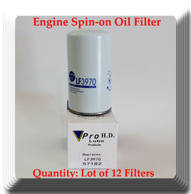 12 X Oil Filters Diesel Engines LF3970 Fits: Freightliner Kenworth Peterbilt