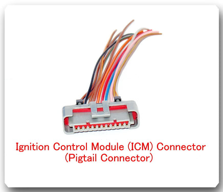 12 Wires Ignition Control Module Pigtail Connector  Fits: Ford Lincoln Mercury