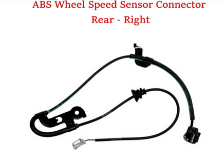 ABS Wheel Speed Sensor W/Wire Harness Connector Rear Right Fits