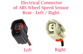 2 x Electrical Connector of ABS Wheel Speed Sensor Fits Rear L/R Ford F150 11-14