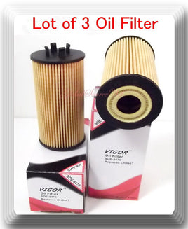 Lot of 3 Engine Oil Filter SOE5476  Fits: Cadillac CTS V6-3.2L 2003 - 2004