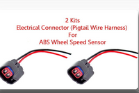 2 x ABS Wheel Speed Sensor W/Connector Rear L&R Fits:Ford Lincoln Mazda Volvo