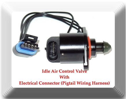 Idle Air Control Valve W/ 4 Wires Electrical Connector Fits: GM 1987-1991