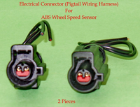 2 x ABS Wheel Speed Sensor W/ Connector ALS512 Front L/R Fits: Ford & Lincoln