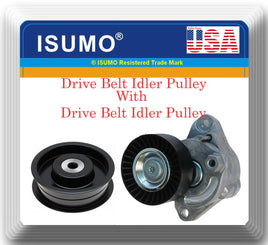 2 Pcs Belt Tensioner & Idler Pulley Fit:OEM#2722000270 Mercedes CLS550 2007-2009