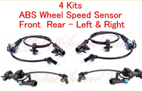 4 x ABS Wheel Speed Sensor Front-Rear L/R W/Connector Fits Chevrolet GMC 07-13