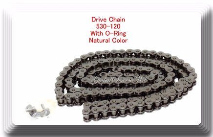 Drive Chain Natural Color 530 x120 Link (With O-ring) For Harley Honda Kawasaki