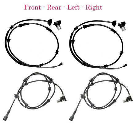 4 x ABS Speed Wheel Speed Sensor Front Rear L/R Fits Jeep Cherokee Wrangler
