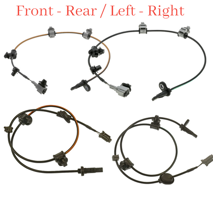 4x ABS Wheel Speed Sensor + Connectors  Front Rear L/R Fits Crosstrek 1Forester