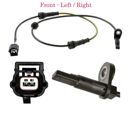 2 x ABS Wheel Speed Sensor & Connectors Front L/R Fits Nissan Murano 2015-2024