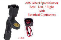 1 X ABS Wheel Speed Sensor  Rear L or R W/Connectors Fits Jeep Liberty 2006-2007