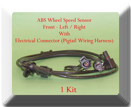 2 Kits ABS Wheel Speed Sensor W/Connector Front L/R Fits:Excursion  Series F 4WD